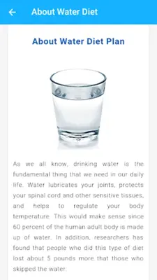 Water Diet Plan - Lose Weight android App screenshot 1